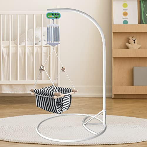 Caskunbsy Elektrische Babyschaukel Steuerung,Hängende elektrische Wiege-Steuerung mit Einstellbarer Timer-Schaukel-Feder bis zu 19 kg für Baby-Wiege und Baby-Hängematte