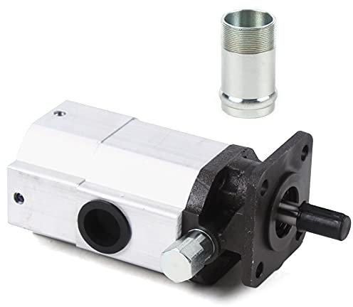 NINGXUE 16 GPM Log Splitter Pump, Hi-Lo Gear Pump Hydraulic 3600RPM 2 Stage 1/2 Shaft Parts for Small Engine Mounting Wood Splitter