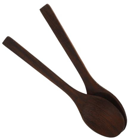 ELAYARD 2piezas Cucharillas Postre De Madera y Prácticas Cuchara Pequeña Para Café y Sopas Unidades