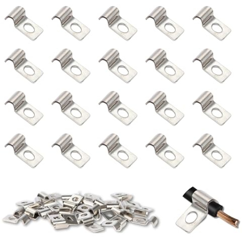 eupdd 60 Stück M4 Kabelschellen Metall: 4mm Kabelschellen zum Schrauben, für Elektroleitung, PVC-Rohren, Befestigungsschelle, V2A Edelstahl Kabelschelle, Schlauchschnalle Rohrhalterung
