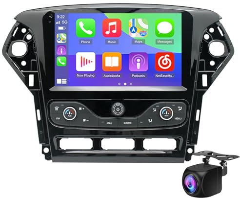 9Android 14 CarPlay GPS Head Unit Car Stereo For F-ord Mondeo MK4 2011 2012 2013 Radio GPS Sat Nav Bluetooth Car Multimedia Player Touch Screen FM/AM Radio Audio Video WiFi DSP DVR USB(Size:M150S)