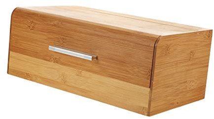 Grande boîte de rangement créative élégante pour cuisine et salle de bain, support décoratif pour bijoux et pain, coffre au trésor en bois naturel, solution de rangement parfaite pour la maison
