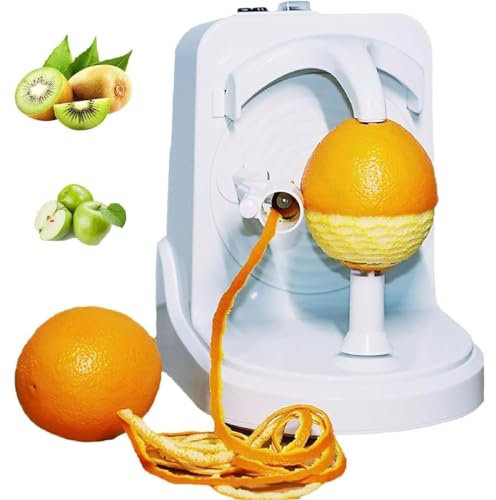 XCSCUK pelador de Frutas eléctrico, pelador automático de Papas Naranjas, pelador de Naranjas eléctrico Ajustable, para el hogar, la Cocina