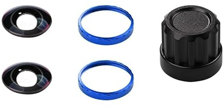 Kit de lentes intercambiables para Insta360 X5, juego de lentes de repuesto ópticos HD con anillos de montaje de aluminio y herramientas para cámara Insta360 X5, accesorios profesionales de lente