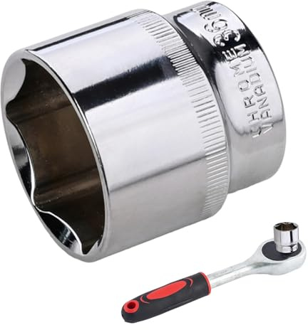 ETUCYNG Douille 36 Mm,Douille Hexagonale 6 Pans Pour Cliquets À Embout - Accessoires pour Clé à Pneu en Acier Destinés aux Gros Véhicules et Engins de Chantier
