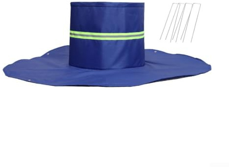 DAZZLEEX Housse de protection pour plantes d'hiver en aluminium 210D avec bande réfléchissante et sangles réglables pour arbustes, arbustes, racines, souches, anti-gel