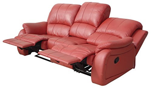 Voll-Leder Schlafcouch Schlafsofa Relaxsofa Fernsehsessel 5129-3-206