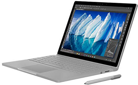 2016 Microsoft Surface Book with Intel Core i7-6600U (13.5-inch, 16GB RAM, 512GB SSD (QWERTY English) Platinum (Performance Base) (Renewed)