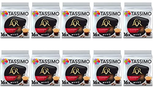 TASSIMO L'OR Espresso Splendente Coffee T-Discs Pods - 10 Pack (160 Drinks)