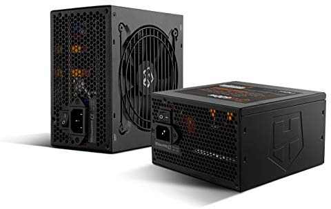 NOX Hummer Alpha -NXHUMMERA600WBZ- Alimentation 600W, certifiée 80 PLUS Bronze, PFC actif, contrôle de la vitesse du ventilateur 120 mm, câbles plats, noire