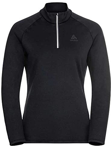 Odlo Fleecepullover Damen Besso I Midlayer mit Halbreißverschluss I Langarm Wandershirt