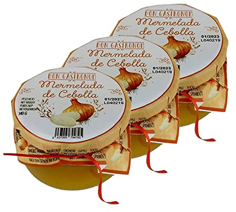Lot 3x Confiture d'oignons - pot 140g