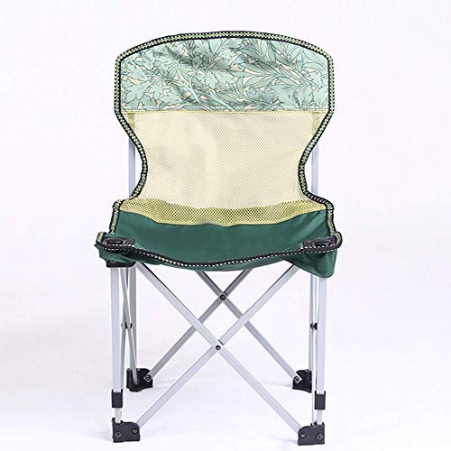 Taburete silla plegable al aire libre, marco de acero resistente, silla de campamento portátil con portavasos, uso para festivales/pesca/jardín/playa/barbacoa, B, color: A (color: A)