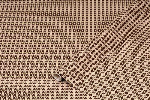 d-c-fix Möbel-Klebefolie Woven Cane, 45 cm x 2 m - abwaschbare und selbstklebende Deko-Folie für Küche, Schrank, Tisch & Fensterbank - modern & nachhaltig