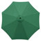 XQZMD Replacement Parasol Canopy, Sun Umbrella Replacement Parasol Fabric Cover with 6/8 Ribs, 2.7m/3m Garden Parasol Canopy Cover Replacement Top for Garden, Patio Umbrella (Green-2.7m, 8 ribs)