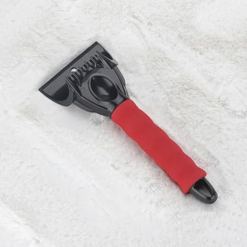 MODADA 1 pz Pala spazzaneve Raschietto Per Finestra Auto, Raschietto Per Ghiaccio, Rimozione Della Neve, Vetro Scongelatore Accessori Invernali Per Tutti I Modelli. Pala da neve (colore: rosso)