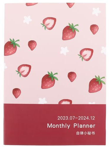 FUNOMOCYA Strawberry Planner Notizbuch Monatsplaner Kalender Für Arbeit Und Studium