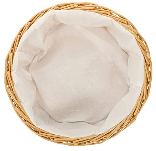 MAGICLULU Portapane Intrecciato Per Tavolo Cestino Rotondo Portaoggetti Per Cestini Del Pane Per Servire Il Cibo