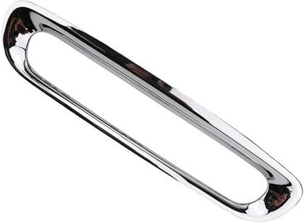 KMLONG Nebelschlussleuchte Lampenabdeckung Verkleidung passend for Mini R56 Cabrio R57 LCI Cooper R58 Roadster R59 Chromrahmen Dekoration Kfz Nebelscheinwerferschutz