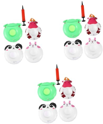 TOYANDONA 3juegos Soporte Inflable para Bebidas Posavasos De Fiesta para Piscina Accesorios De Verano Acuáticas y Reuniones Familiares