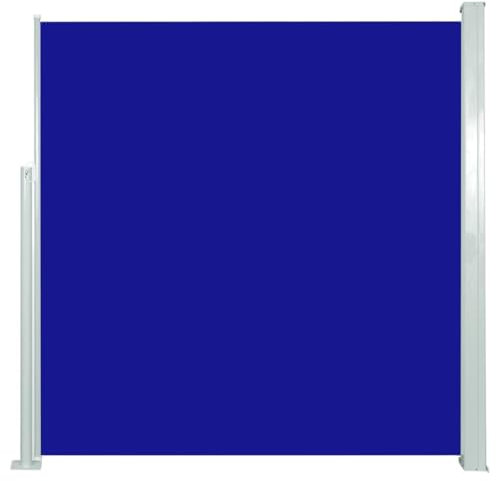 Eleganz Toldo lateral extensible 140 x 300 cm, color azul, marco de acero y tejido 100% poliéster con revestimiento de poliuretano, protección solar perfecta para terraza y jardín