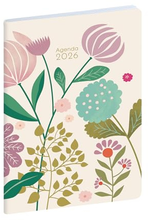 Exacompta 1555129E EasySlim 15 Mini Labo - Agenda de bolsillo (10 x 15 cm, mensual de enero de 2026 a enero de 2027) incluido. 13 meses