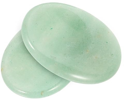 Beaupretty 2pcs Natural Stress Relief Stone Portable Thumb Stone for Anxiety Relief Household Massage Finger Scraping Plate for Relaxing