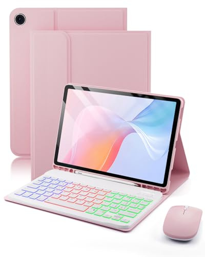 Per Samsung Galaxy Tab A11+ PLUS (2025)/Galaxy Tab A9+ PLUS (2023) 11 Pollici Cover Custodia Protettivar Con Wireless Bluetooth Italiano (QWERTY) Tastiera Retroilluminati e Mouse Backlit Keyboard Case