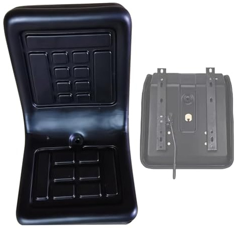 Siège Universel pour Chariot élévateur Siège de Tondeuse à Dossier Haut Sièges de Tracteur en Cuir Synthétique pour Tracteur Tondeuse Chargeuse Chariot Télescopique Pelle