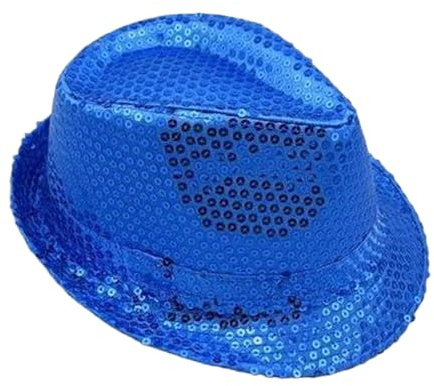 GWAWG Glitterhatt, glitter jazzkepsar, Hip-hop disco paljetter, fantasyklänning, för Mardi Gras, retro 70-tema bröllopsnatt, retro dans
