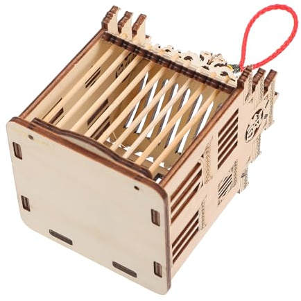 VERDANVERSE Gabbia in Legno per Cavallette Design Riutilizzabile Sicuro, Colore Marrone, per L'esplorazione Naturale e L'apprendimento dei Ragazzo Ragazza