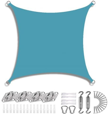 YWBXSHKD Vela Ombreggiante Impermeabile 3x6m, 95% Protezione UV, Tende da Sole per Esterno Vele Ombreggianti Rettangolare Telo Parasole per Giardino, Balcone, Terrazza, Piscina