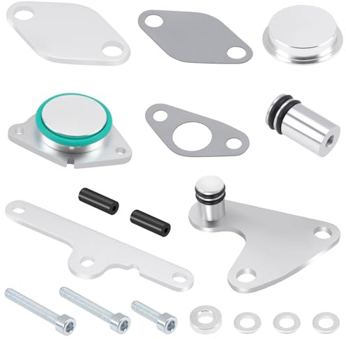 Avutrel Kit di disattivazione valvola EGR per motori diesel N47 e N47S 2,0 litri, sistema di raffreddamento EGR 16 pezzi, ricambio per disattivazione, compatibile con E81, E87, E88, E82, E90, E91, E92
