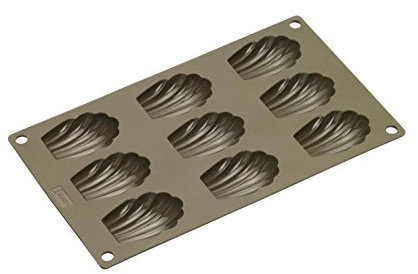 LURCH Lot de 9 moules a madeleine - Marron