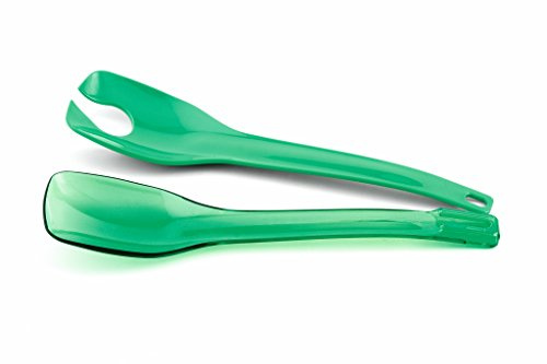 Weis 11709 Salatbesteck, transparent/grün