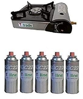 FORNELLO DA TAVOLO TIPO BISTRO POTENZA 2.200 WATT CON ACCENZIONE PIEZO ELETTRICA FUNZIONA CON DOPPIA ALIMENTAZIONE (CARTUCCIA GAS O BOMBOLA) INCLUSE 5 CARTUCCIE A GAS