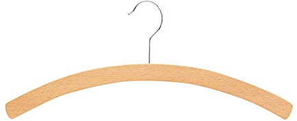 10 Einfachbügel Kinder-Kleiderbügel Buchenholz 34cm | 1509-0, 10 Stück