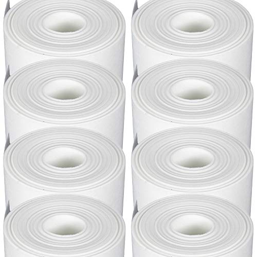 Malervlies Glasvlies Tapete Weiß 400 m² (50m x 1m x 8 Rollen - 400 m²) Anstrichvlies ca. 40 g/m² Renoviervlies Glattvlies Glasgewebe Abdeckfolie Abdeckvlies