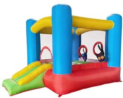 Home Deluxe - Fabi inflatable bouncy castle - 270 x 295 x 210 cm - incl. fan and accessories, UV resistant I play castle