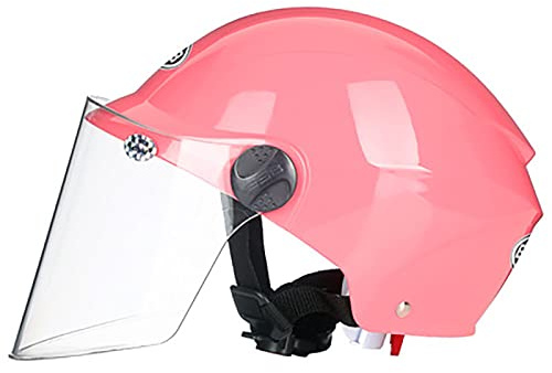 JATIBOSH Attache Fermement Vintage Casque Portable Et Sûre Cyclomoteur Casque, RéTro Demi Casque Boucle De Sécurité À Prise Rapide Casque Moto, pour Adapté Aux Motos ÉLectriques ECE Certifiés