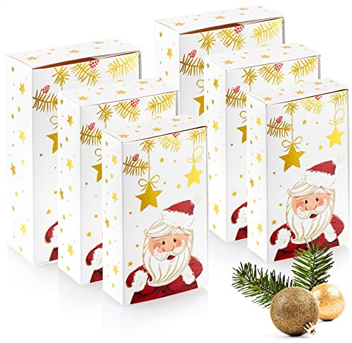 com-four® 6-teiliges Geschenkschachtel-Set in 3 Größen, Geschenkboxen | Faltbox aus stabilen Pappkarton - faltbare Pappbox