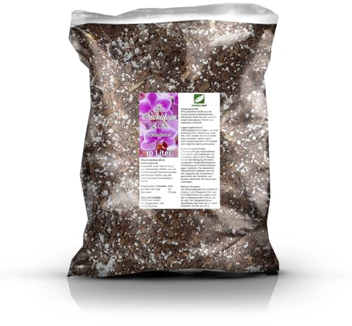 Orchideen Anzuchterde AK Orchideenerde 10 Ltr. Premium Profi Linie Anzucht-Substrat Phalaenopsis, Cattleya, Dendrobium, Paphiopedilum, Cymbidium etc. (Anzucht Fein, 10 Liter)
