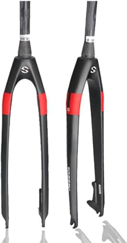 Forcella Rigida MTB In Fibra Di Carbonio 26'' 27.5'' 29'' Forcella Rigida Freno A Disco Forcella Anteriore A Sgancio Rapido 9Mm Tubo Sterzo Conico 1-1/2'' C,29in