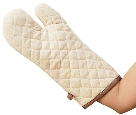 AOGATO oven gloves Anti-scald Gloves For High Temperature Steam Oven, Extended Cotton And Linen Anti-slip Gloves-1 Short Style