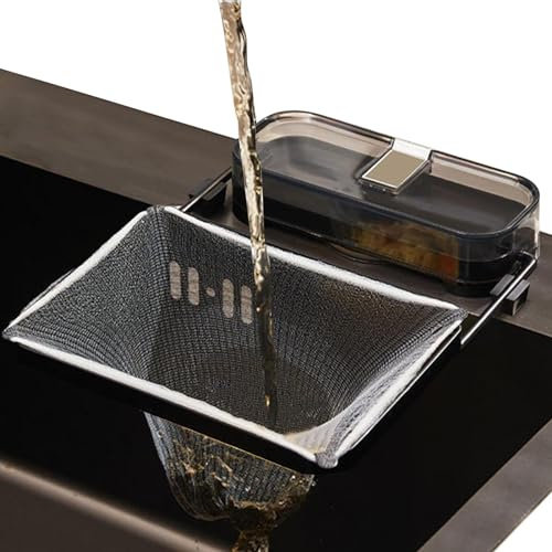 Ssdkpe Suction Cup Sink Strainer - Sink Drain Food Catcher Holder, Filter Rack With 50 Net
