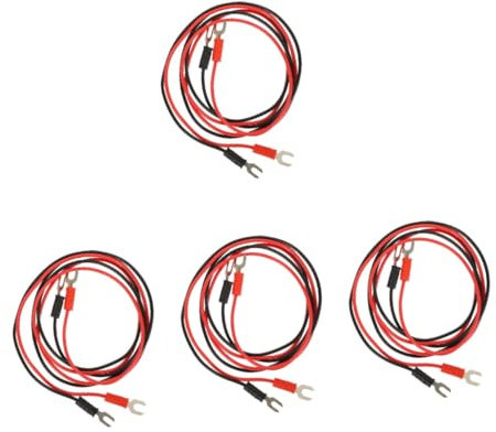 ifundom 8pcs Insulation Test Leads for Laboratory Electric Testing Circuit Wire Insulated Wire for Wiring Connectors Electric Test Line for Electricity Demos Use Teaching