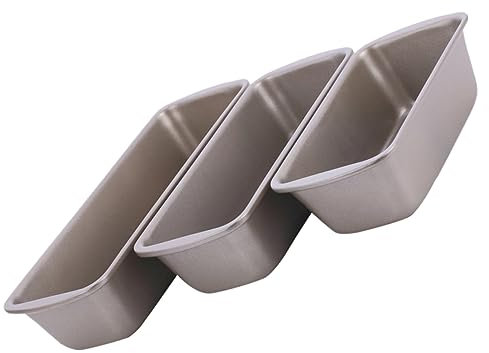 PRETYZOOM 3 Piezas Molde Para Pan Rectangular Antiadherente Para Hornear Pan Casa Molde De Calidad Alimentaria Resistente Al Calor