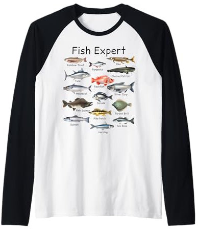 Herren Fish Expert Graphic Herren Kleinkind Jungen Angelbekleidung Kinder Raglan