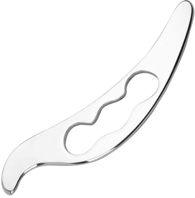 SHERCHPRY Edelstahl Gua Sha Gesichtsschaber Für Tiefe Gewebemassage Robustes Multifunktionales Massage-tool Zur Muskelentspannung Fördert Durchblutung Tragbar Für Anti-aging Hautpflege