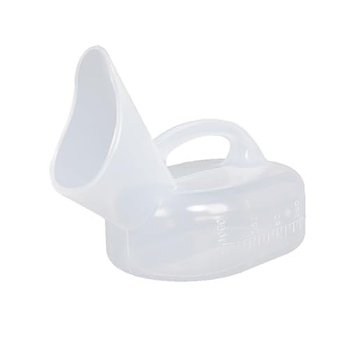 Urinoir pour homme，Bed Pan Urinoirs transparents for femmes, urinoirs de nuit for hommes, urinoirs portables for hommes, récipient réutilisable for la collecte d'urine, pichet à pipi